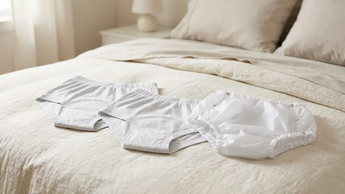 I tre modelli Sicla di Higienic Pants: slip riutilizzabili per incontinenza leggera, media e grave, in materiali ipoallergenici selezionati, Made in Italy